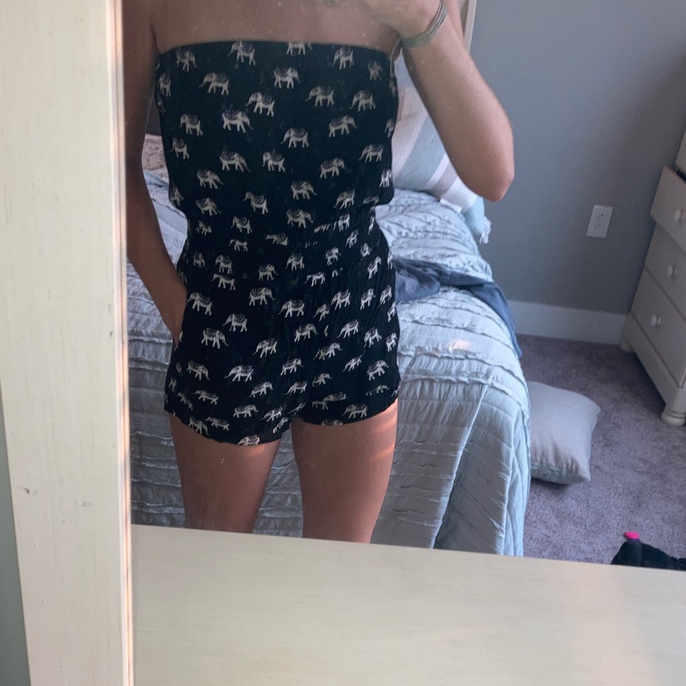 Strapless Elephant Romper